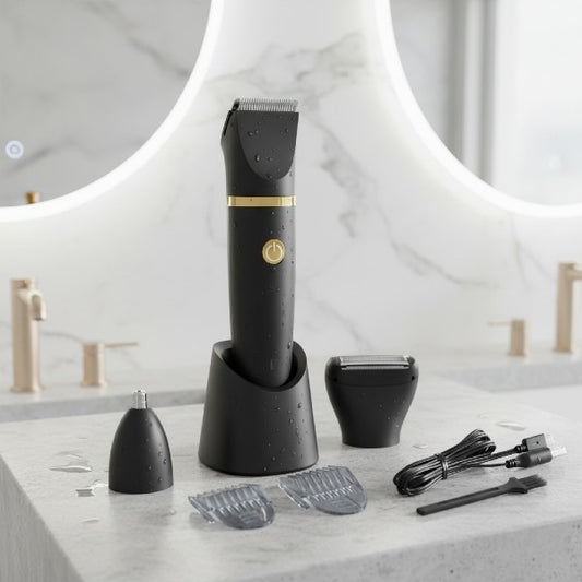 SharpGroom Max™ Herrtrimmer – Smidig trimning för kropp, ansikte och känsliga områden