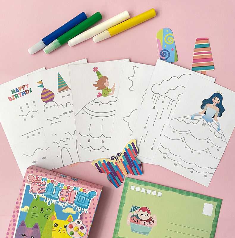 ScratchSpark Kids™ Kreativitetset – Färgglada kort som väcker fantasi och glädje