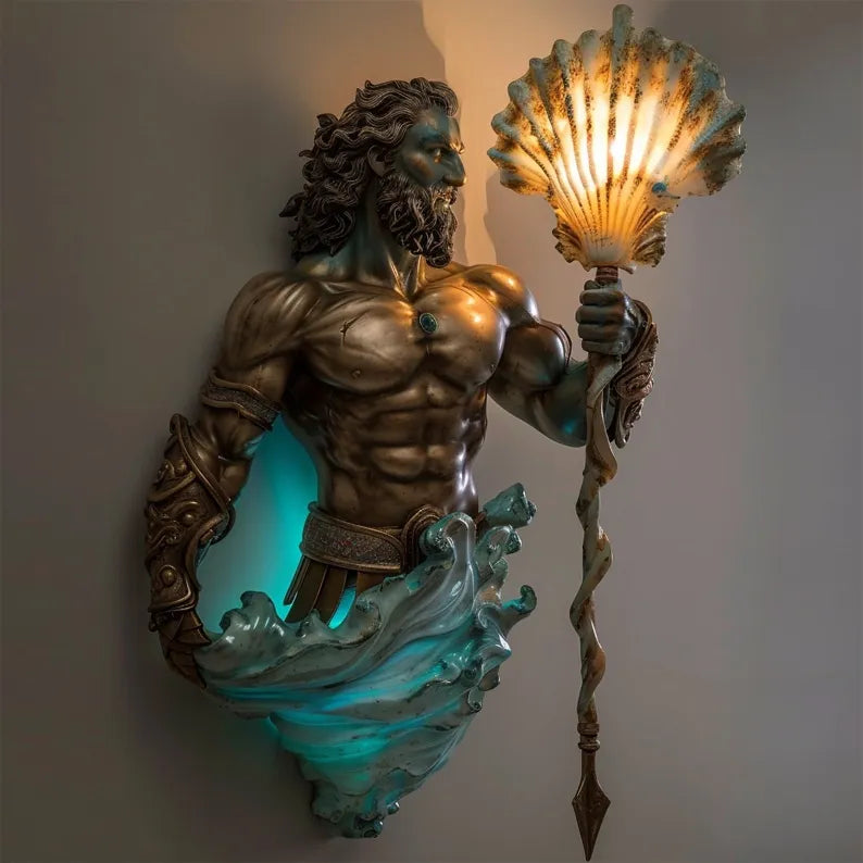 MystiGlow™ Skulptural Vägglampa – Konstnärlig belysning med magisk atmosfär