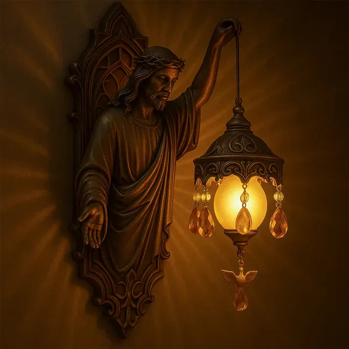 MystiGlow™ Skulptural Vägglampa – Konstnärlig belysning med magisk atmosfär