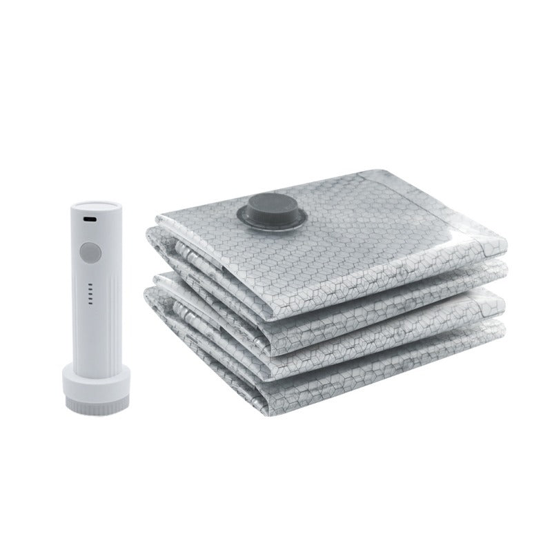 TravelSpace Max™ Kompressionspåsar – Trådlös vakuumpump för smart packning