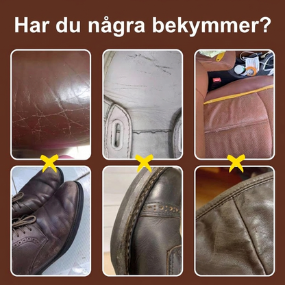 🧵 Läderfärgsset – återställer färg, döljer repor och förnyar lädermöbler, skor och jackor.