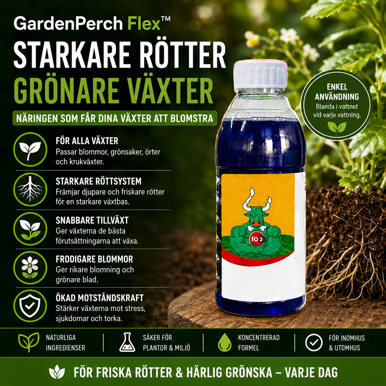 GardenClean Flex™  Få bort envisa ogräs på bara 24 timmar!