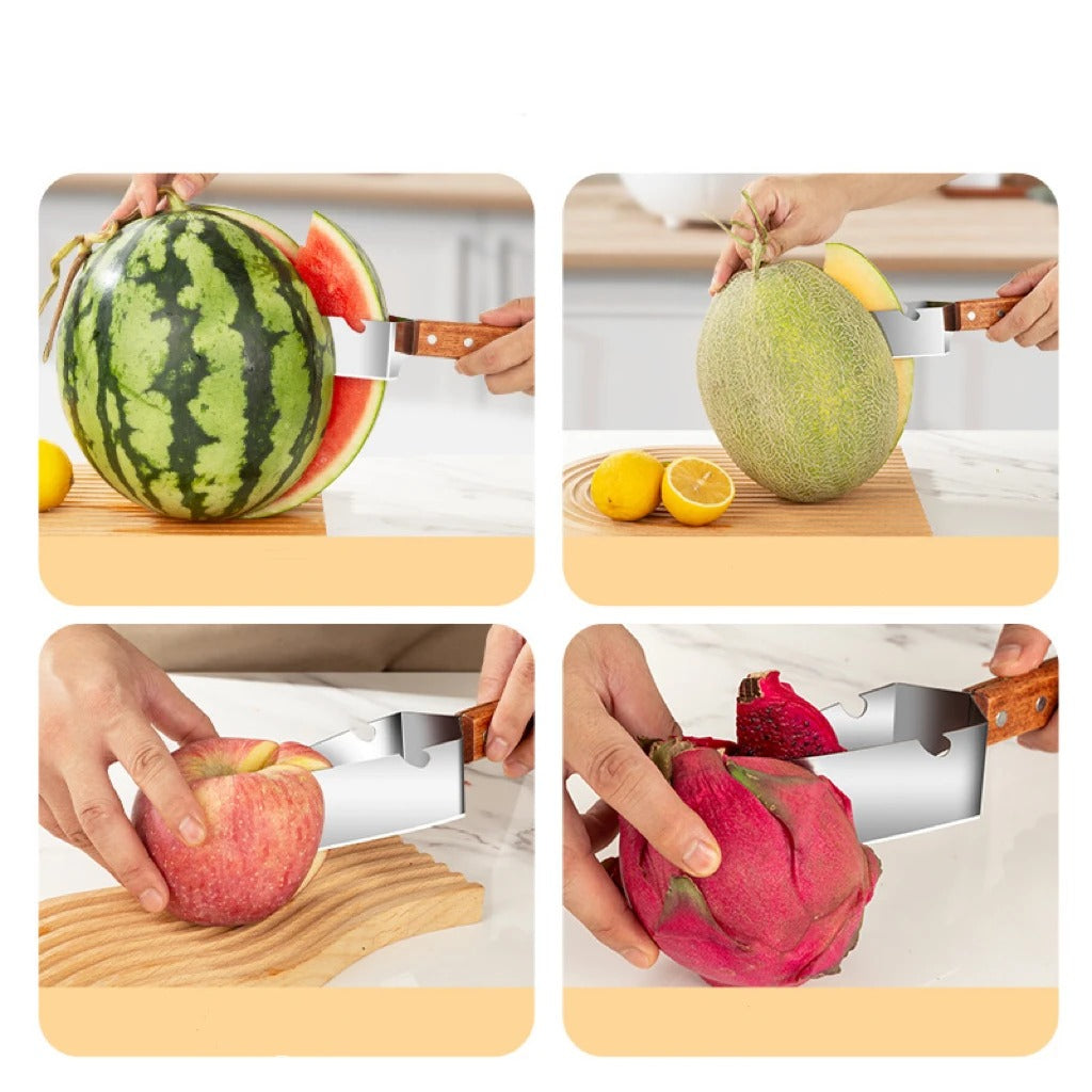 FreshCube Max™ Fruktskärare – Enklare skivning av melon utan kladd