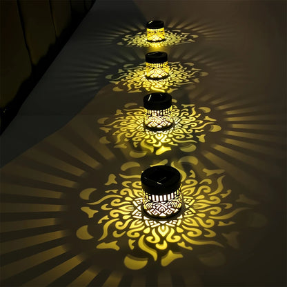 SunPattern Light™ Utelampa – Stämningsfull belysning för vägg, bord och uteplats