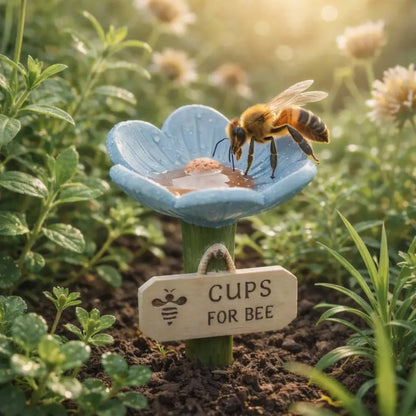 BeeBloom Pro™ Vattenstation – Hjälp bin och fjärilar med en vacker blomskål
