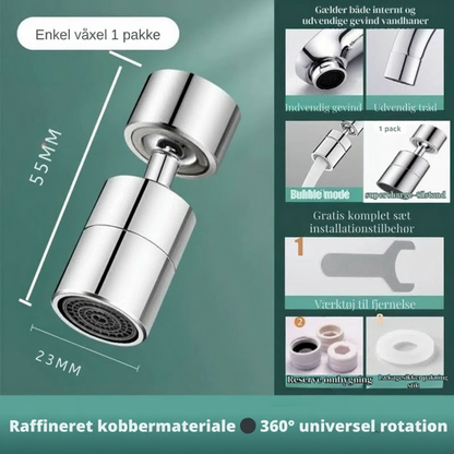 FlexiStrøm | 360-Graders Vattenkran