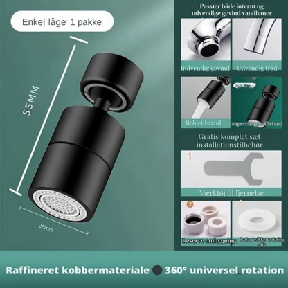 FlexiStrøm | 360-Graders Vattenkran