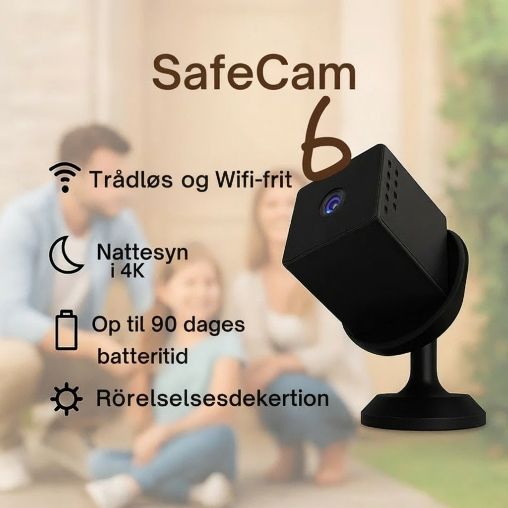 SafeCam Pro™ | Alltid skyddad – även utan internet eller ström