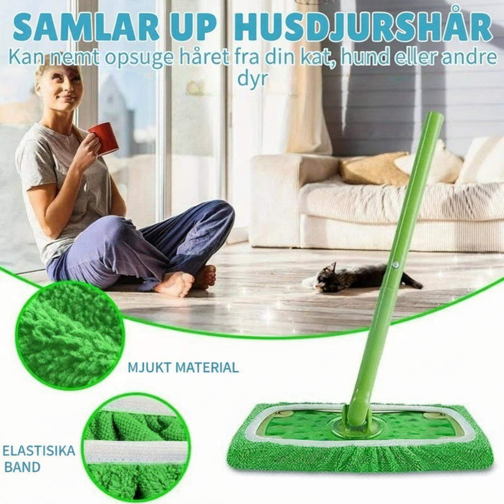 SwiftClean | Återanvändbar Mikrofiber Swiffer Dammtrasa