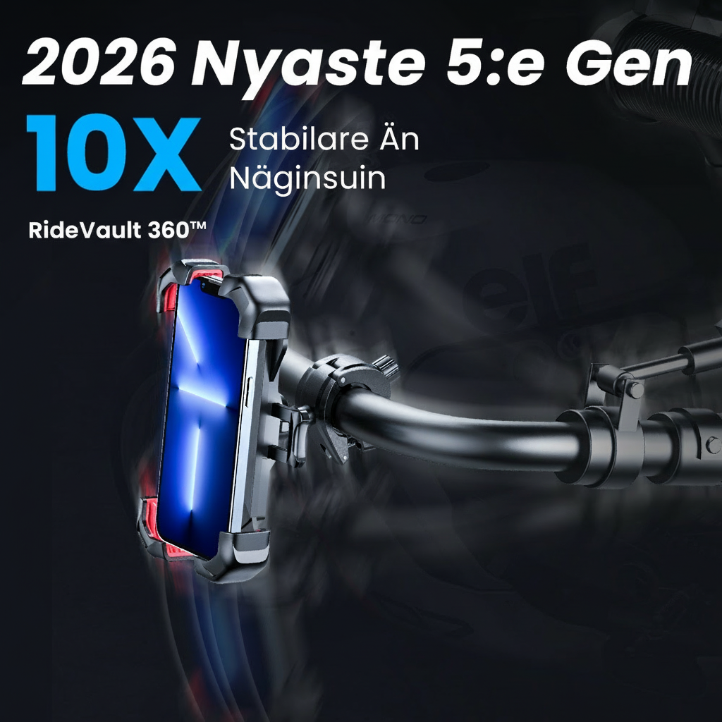 RideVault 360™ Mobilhållare för Cykel – Säker och stabil körning, när som helst, var som helst