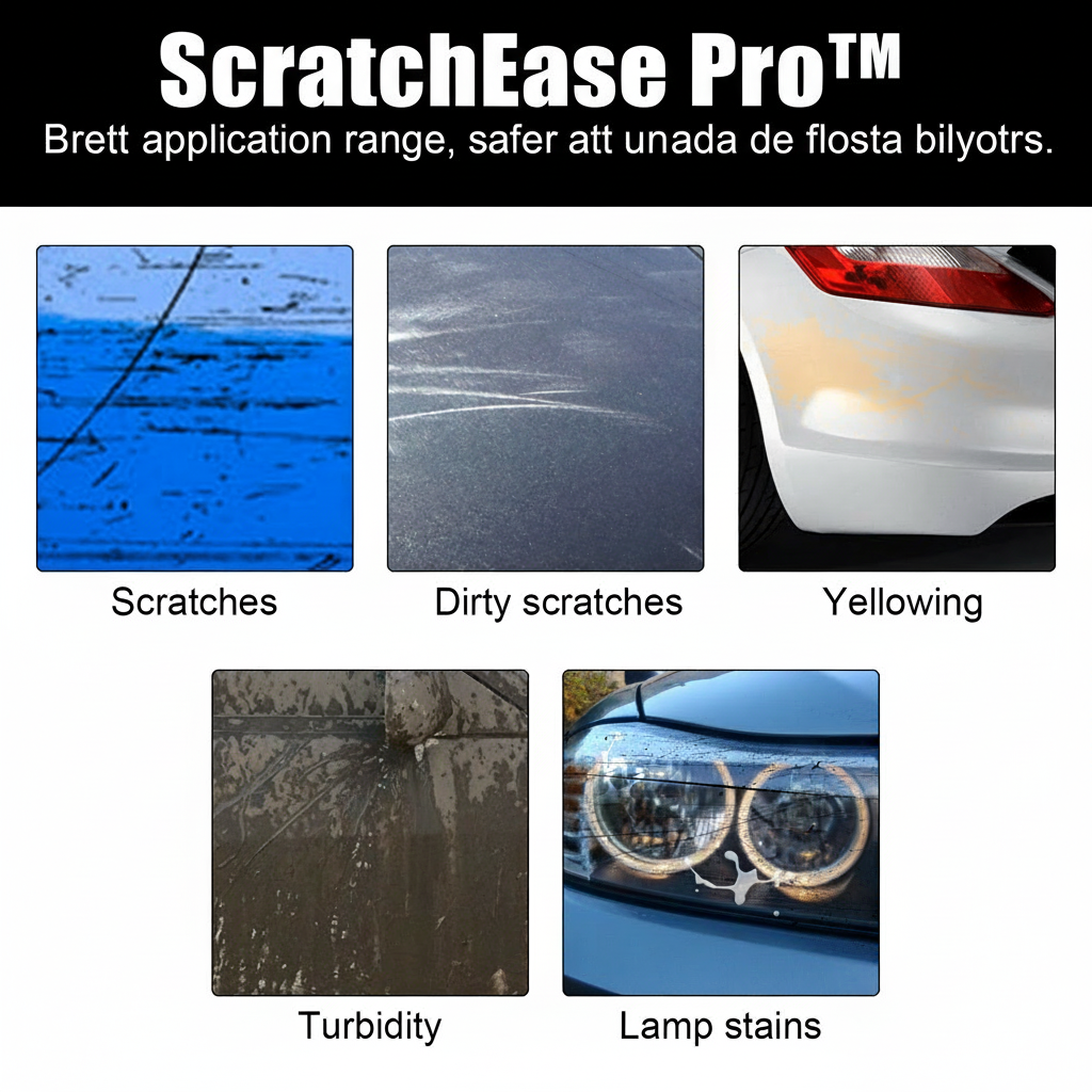 ScratchEase Pro™ Bilreparationspasta – Få bort repor snabbt och enkelt hemma