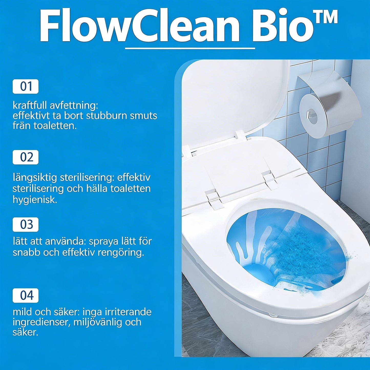 FlowClean Bio™ Gootsteenrengöring – Snabb och skonsam rengöring hemma