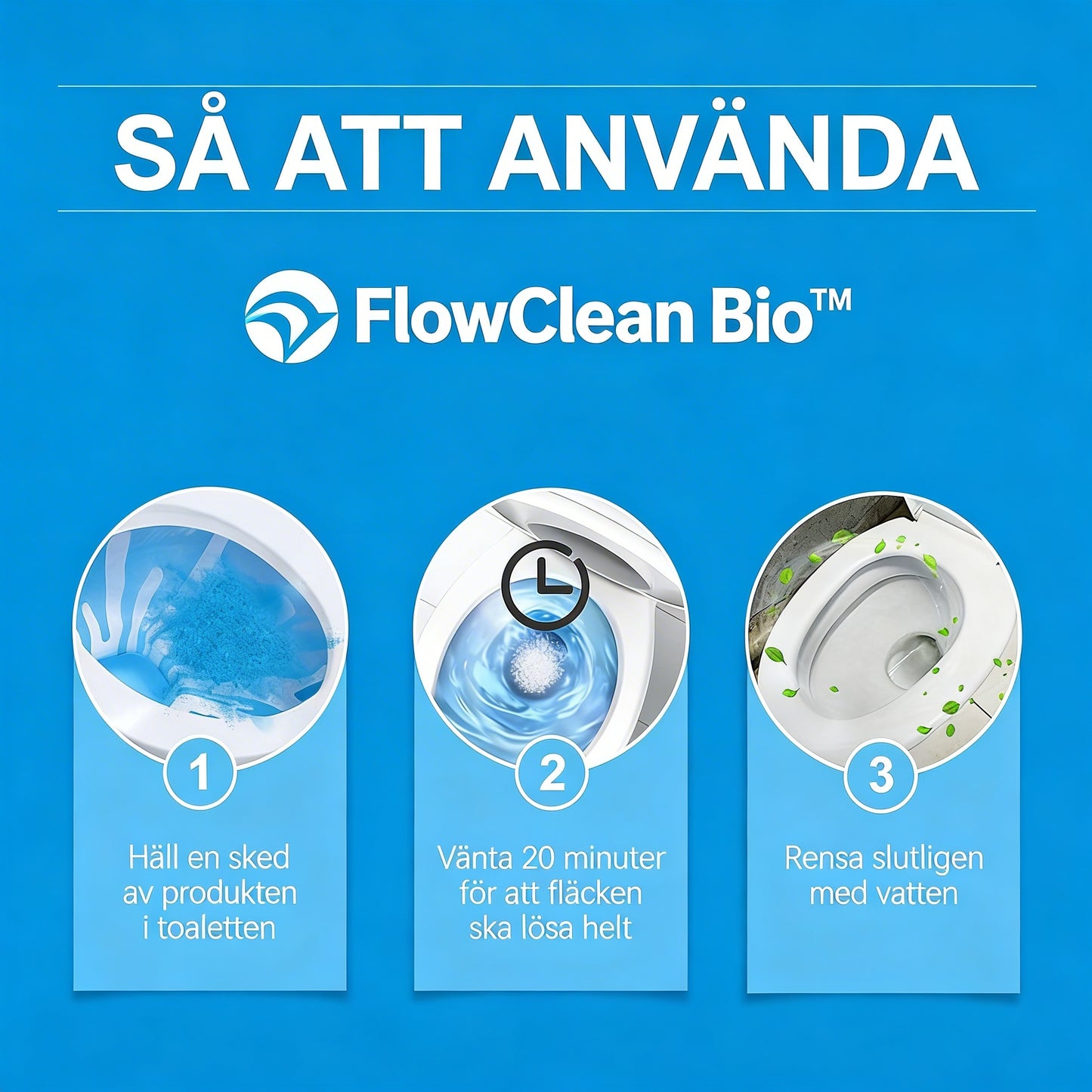 FlowClean Bio™ Gootsteenrengöring – Snabb och skonsam rengöring hemma