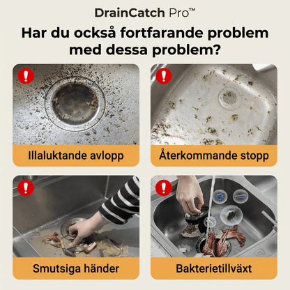 DrainCatch Pro™ Köksfilter – Fånga upp matrester enkelt varje dag