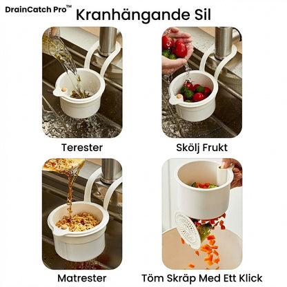 DrainCatch Pro™ Köksfilter – Fånga upp matrester enkelt varje dag
