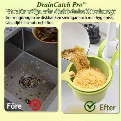 DrainCatch Pro™ Köksfilter – Fånga upp matrester enkelt varje dag