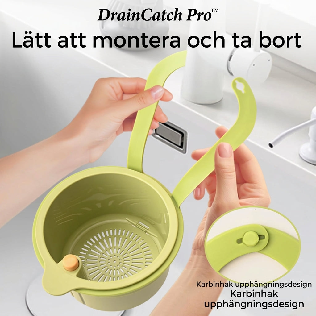 DrainCatch Pro™ Köksfilter – Fånga upp matrester enkelt varje dag