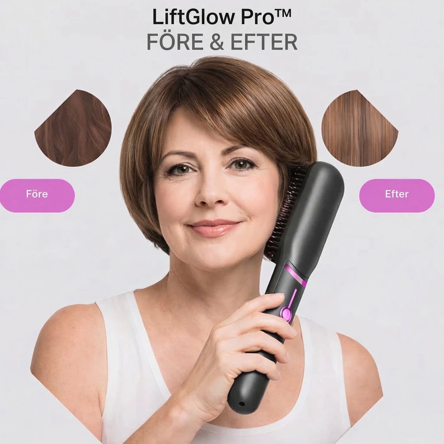 LiftGlow Pro™ Stylingborste – Snabb volym och glans utan att slita på håret