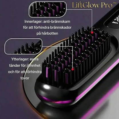 LiftGlow Pro™ Stylingborste – Snabb volym och glans utan att slita på håret