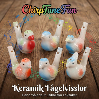 ChirpTune Fun™ Keramisk Vattenflöjt – Skapa glada stunder med realistiska fågelläten