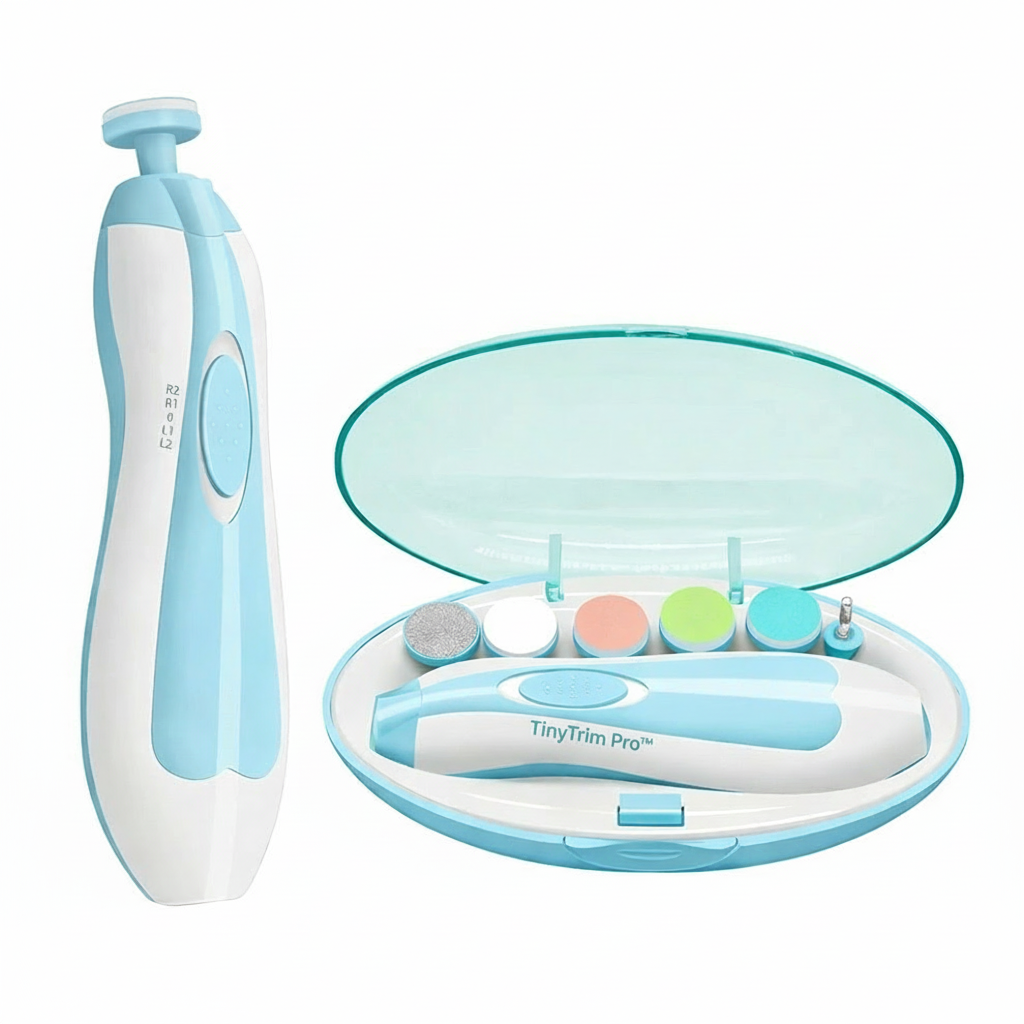 TinyTrim Pro™ Baby Nagelfil – Mjuk och trygg nagelvård hemma