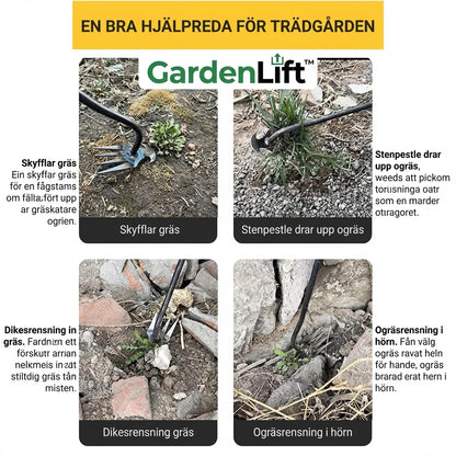 GardenLift™ Ogräsverktyg – Smidigare rensning med bättre stöd för ryggen