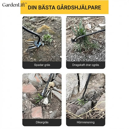 GardenLift™ Ogräsverktyg – Smidigare rensning med bättre stöd för ryggen