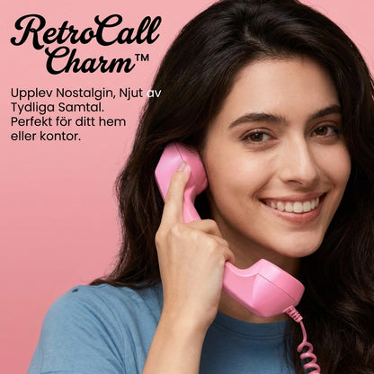 RetroCall Charm™ Telefonlur – Klassisk stil för bekvämare samtal