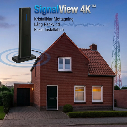 SignalView 4K™ TV-Antenne – Få tydliga HD-kanaler utan kabel eller Wi-Fi