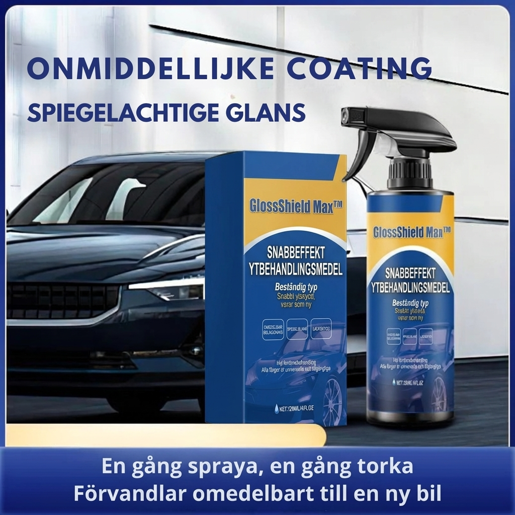 GlossShield Max™ Lackförnyare – Snabb uppfräschning och skydd för bilen