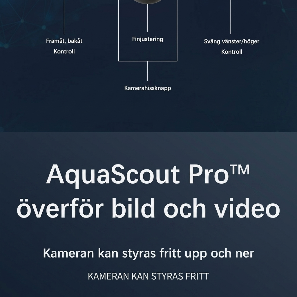 AquaScout Pro™ Ytvattendrönare – Utforska världen under ytan med klar 4K-bild