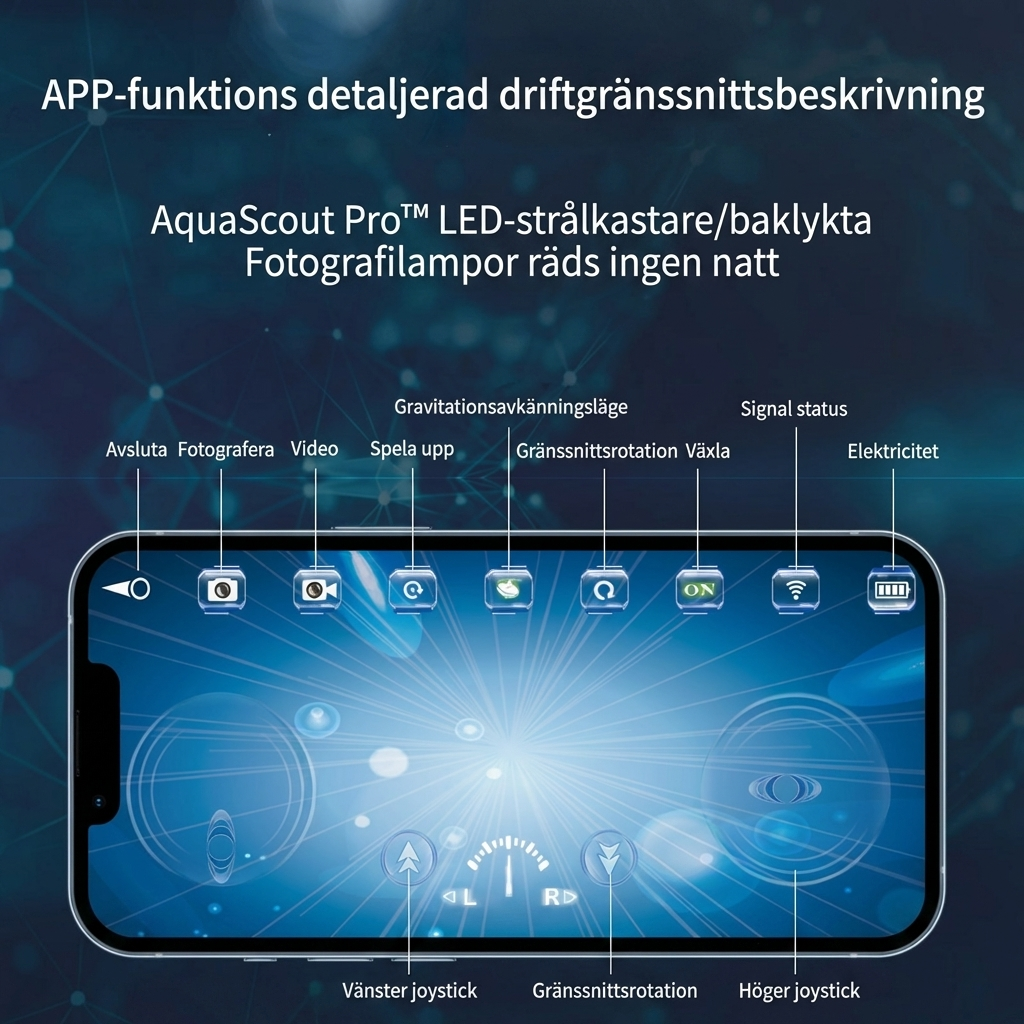 AquaScout Pro™ Ytvattendrönare – Utforska världen under ytan med klar 4K-bild
