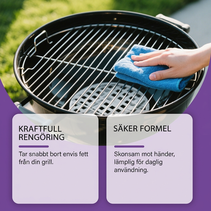 CleanFlame Max™ Fettrengöring – Kraftfull borttagning av ingrodd smuts utan hård skrubbning