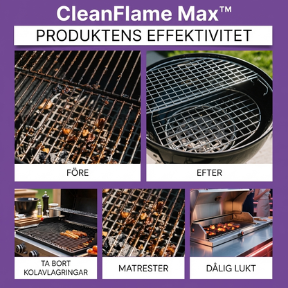 CleanFlame Max™ Fettrengöring – Kraftfull borttagning av ingrodd smuts utan hård skrubbning