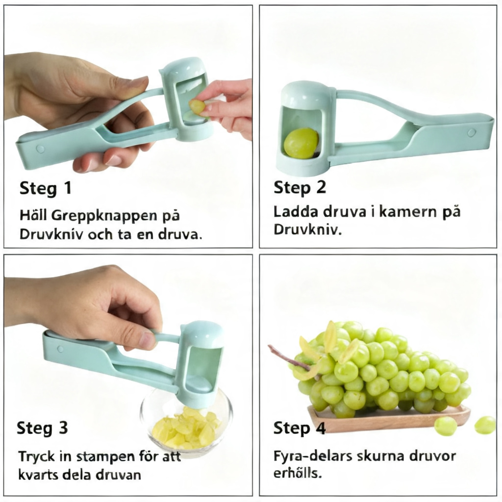 FruitSnap Pro™ Fruktskärare – Snabbare fruktförberedelser utan kladd