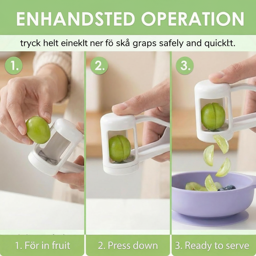 FruitSnap Pro™ Fruktskärare – Snabbare fruktförberedelser utan kladd