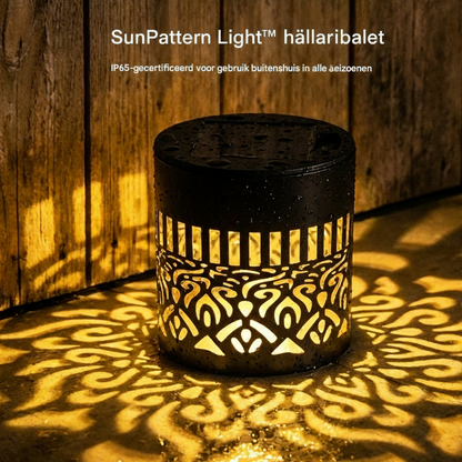 SunPattern Light™ Utelampa – Stämningsfull belysning för vägg, bord och uteplats