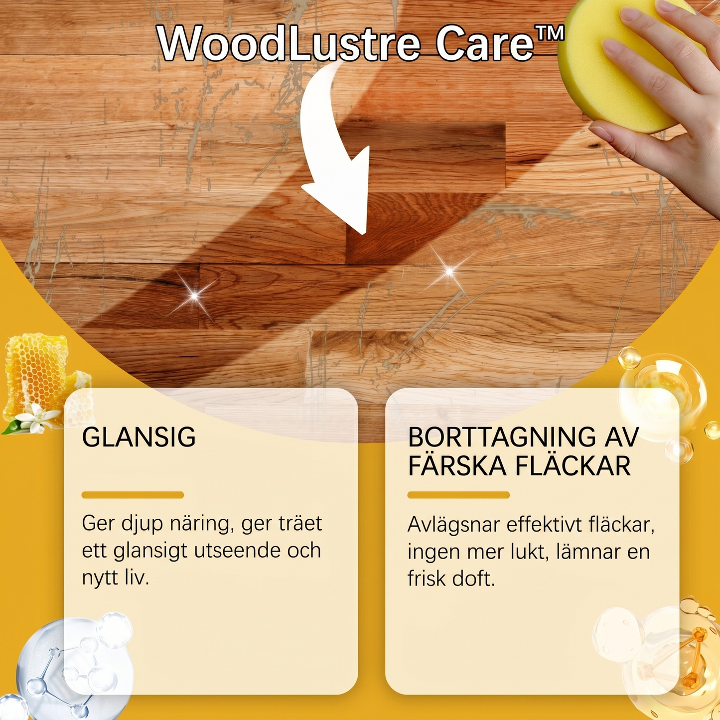 WoodLustre Care™ Polerspray – Enklare vård för trä, glans och skydd i hemmet