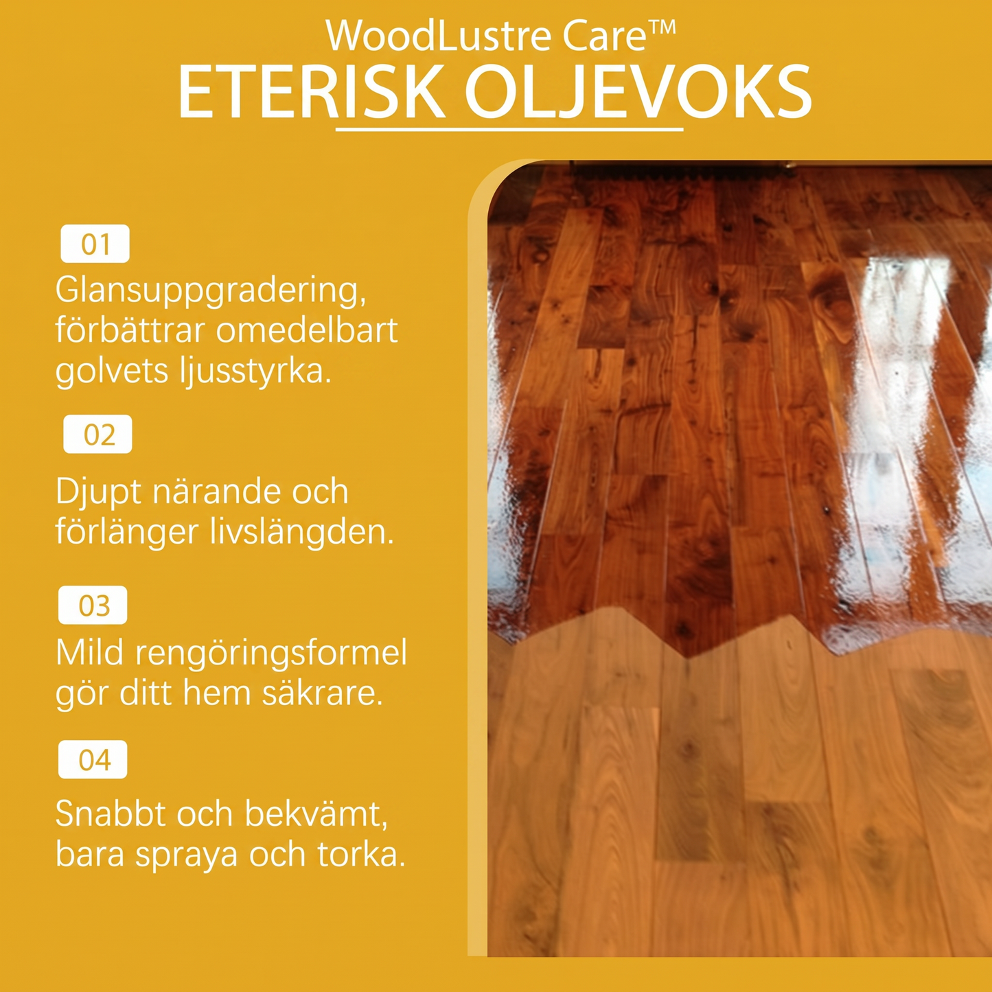 WoodLustre Care™ Polerspray – Enklare vård för trä, glans och skydd i hemmet