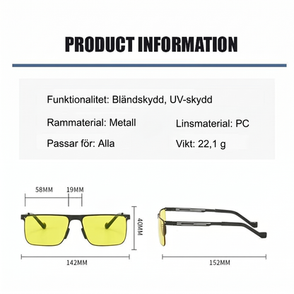ClearRide Flex™ Fotokromatiska Glasögon – Anpassat ljusfilter för säkrare körning
