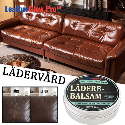 LeatherGlow Pro™ Läderpolish – Återställ glans och mjukhet på slitna läderytor