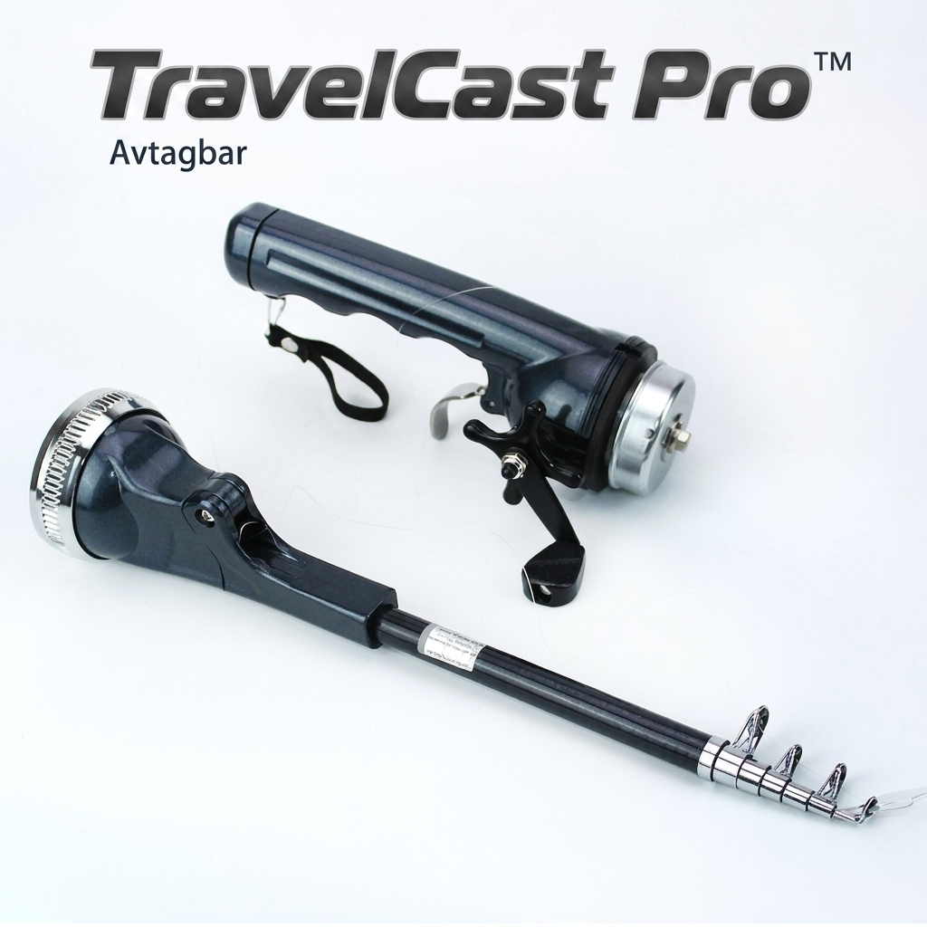 TravelCast Pro™ Teleskopfiskeset – Fiska var som helst med kompakt och smart design