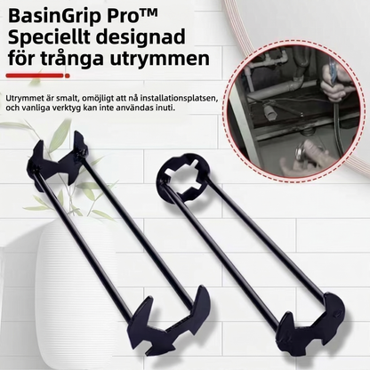 BasinGrip Pro™ Wastafelsnyckel – Enkel installation i trånga utrymmen