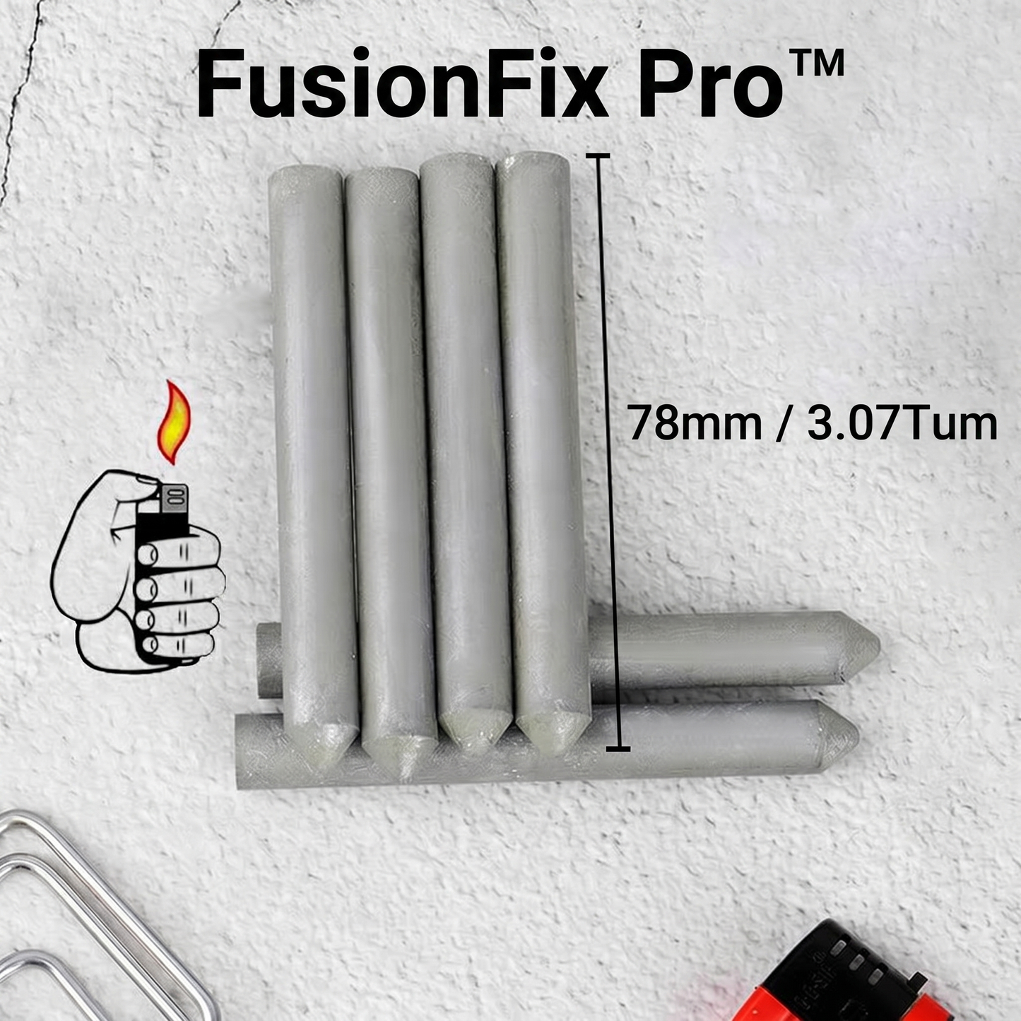 FusionFix Pro™ Lågtemperatur Svetspinne – Snabba metallreparationer utan svetsmaskin