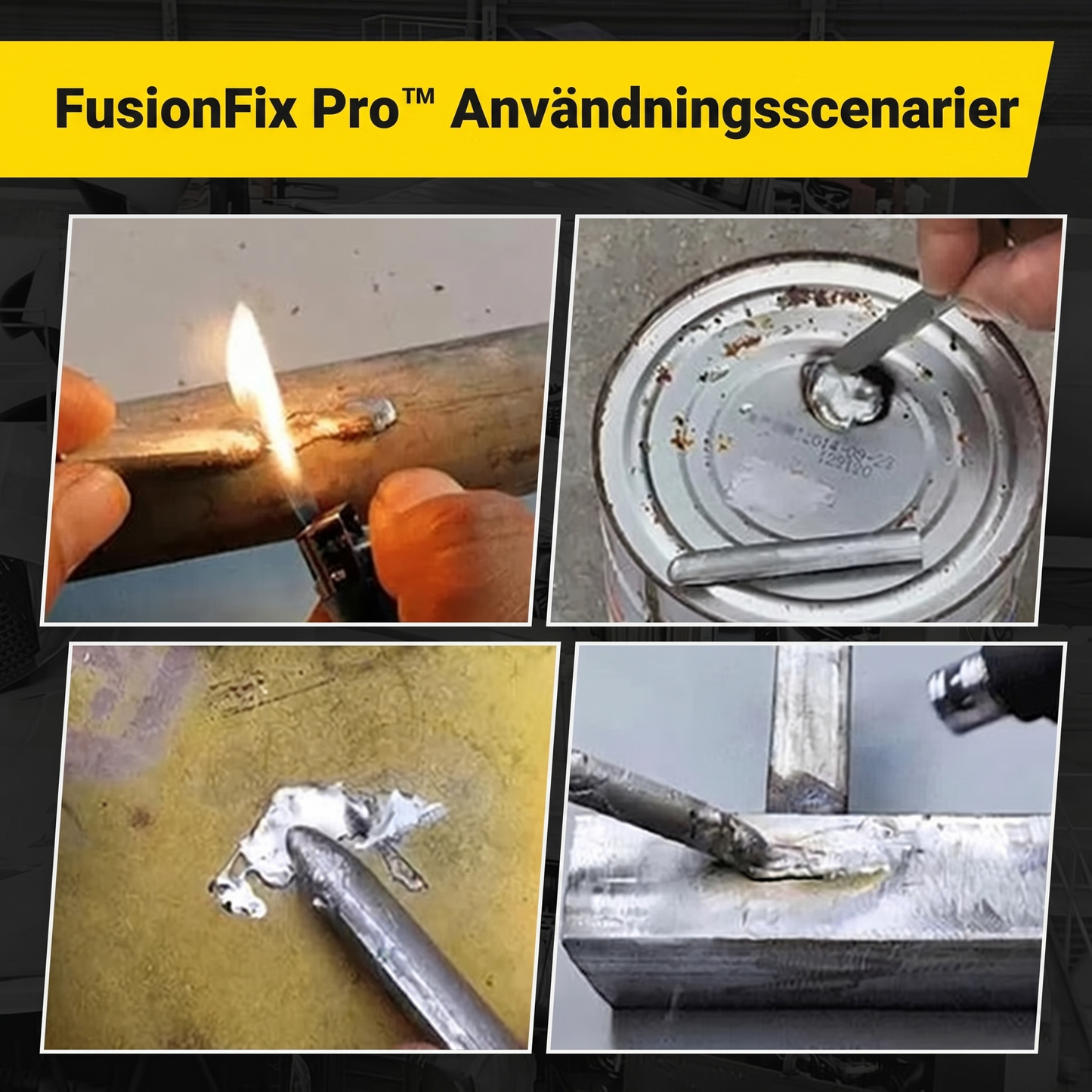 FusionFix Pro™ Lågtemperatur Svetspinne – Snabba metallreparationer utan svetsmaskin