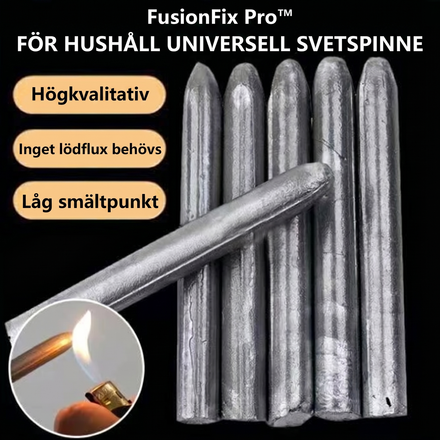 FusionFix Pro™ Lågtemperatur Svetspinne – Snabba metallreparationer utan svetsmaskin