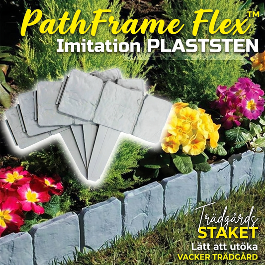 PathFrame Flex™ Trädgårdsavgränsning – Enkel formgivning för rabatter, gångar och gräs (10-pack)