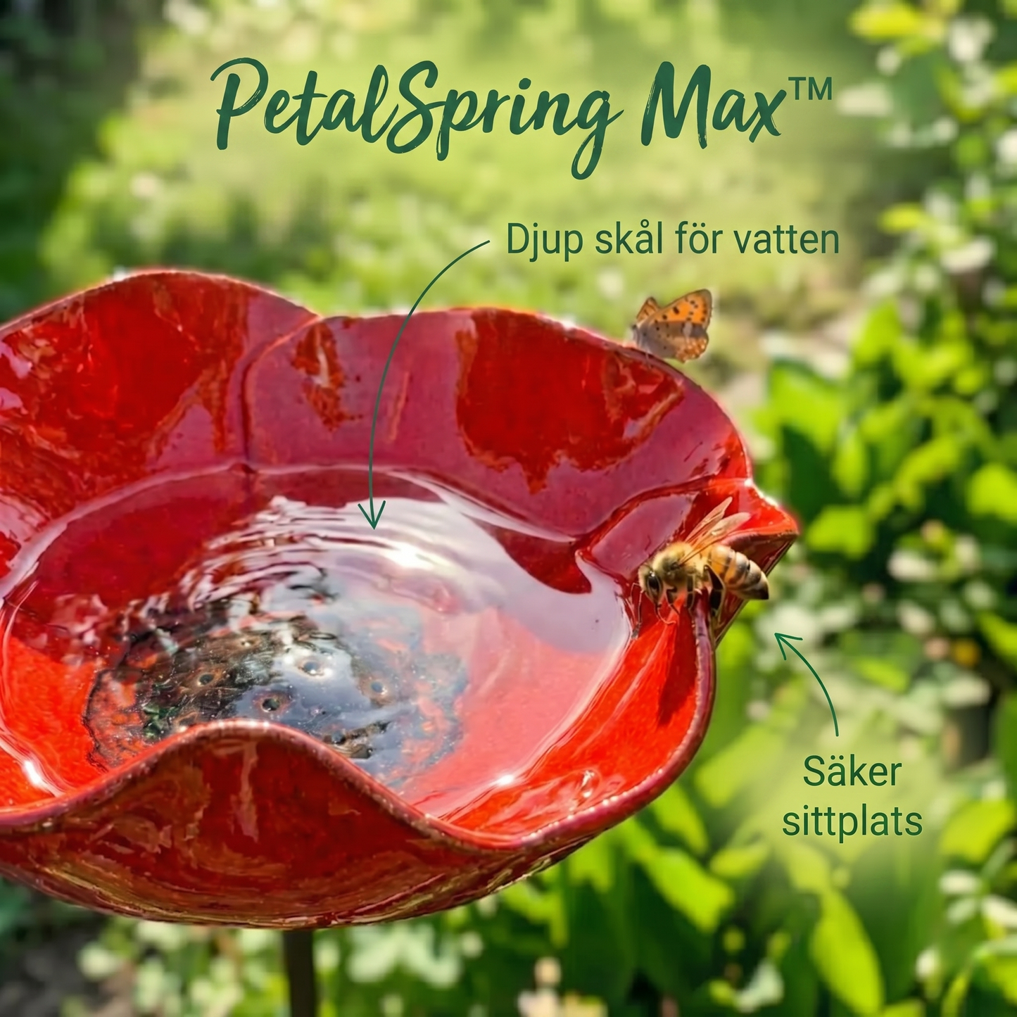 PetalSpring Max™ Trädgårdsdekoration – Färgstark vattenstation för ett levande uterum