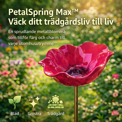 PetalSpring Max™ Trädgårdsdekoration – Färgstark vattenstation för ett levande uterum